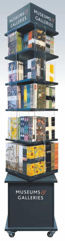 Floor Standing Display Units (FSDU): Museums and Galleries Stationery floor standing display unit