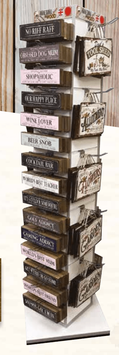 Floor Standing Display Units (FSDU) - Global Journey Rustic Plaque FSDU